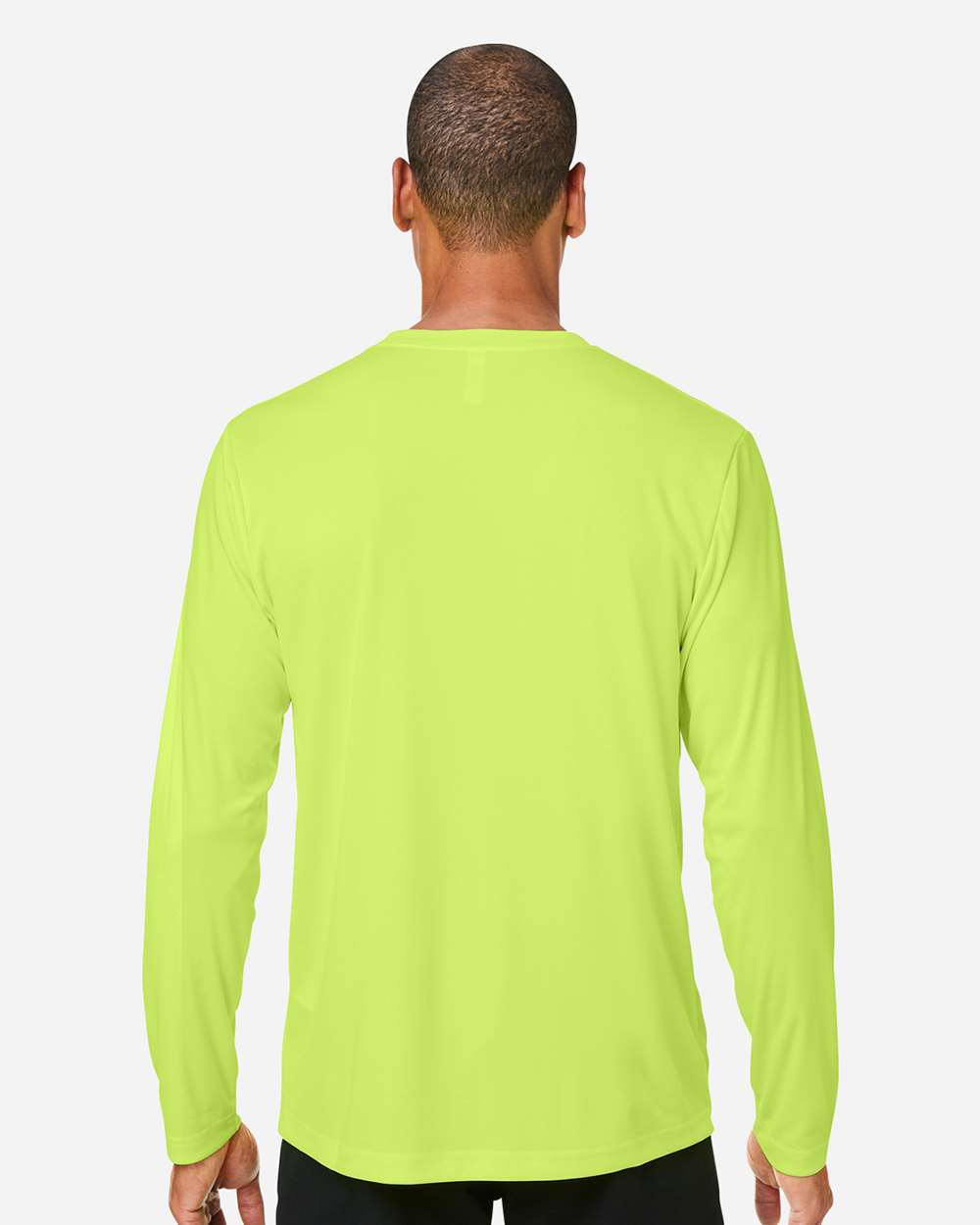 Core365 Unisex Capital Long Sleeve Performance T-Shirt - CE10L Safety Yellow