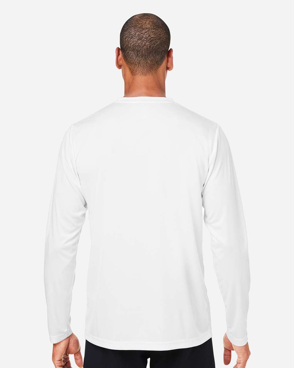 Core365 Unisex Capital Long Sleeve Performance T-Shirt - CE10L White