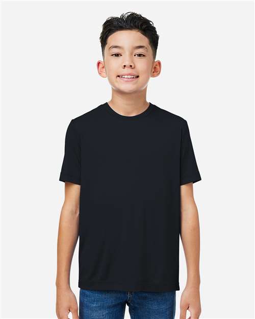 Core365 Youth Capital Performance T-Shirt - CE10Y Black