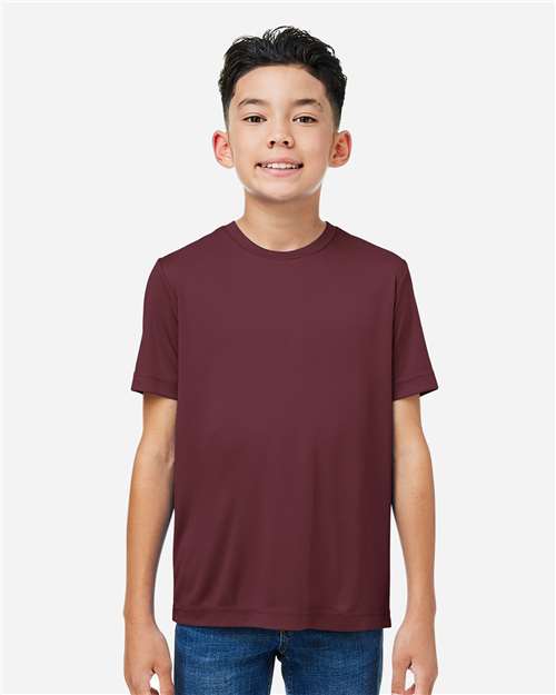 Core365 Youth Capital Performance T-Shirt - CE10Y Burgundy