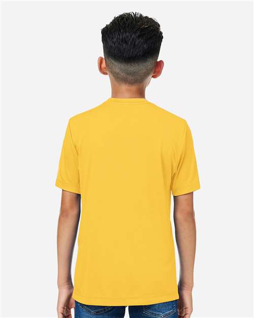 Core365 Youth Capital Performance T-Shirt - CE10Y Campus Gold