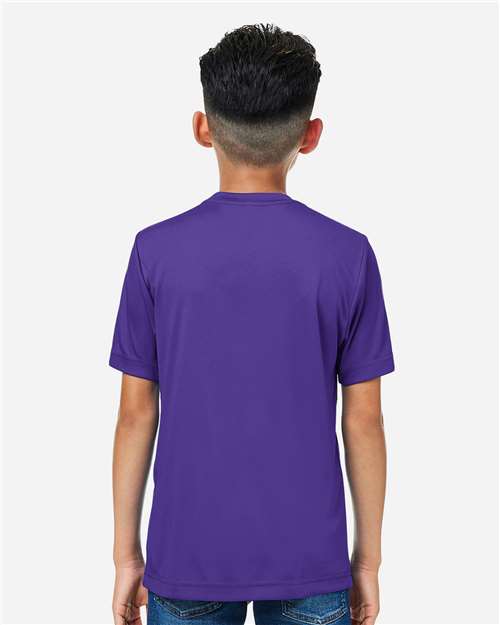 Core365 Youth Capital Performance T-Shirt - CE10Y Campus Purple
