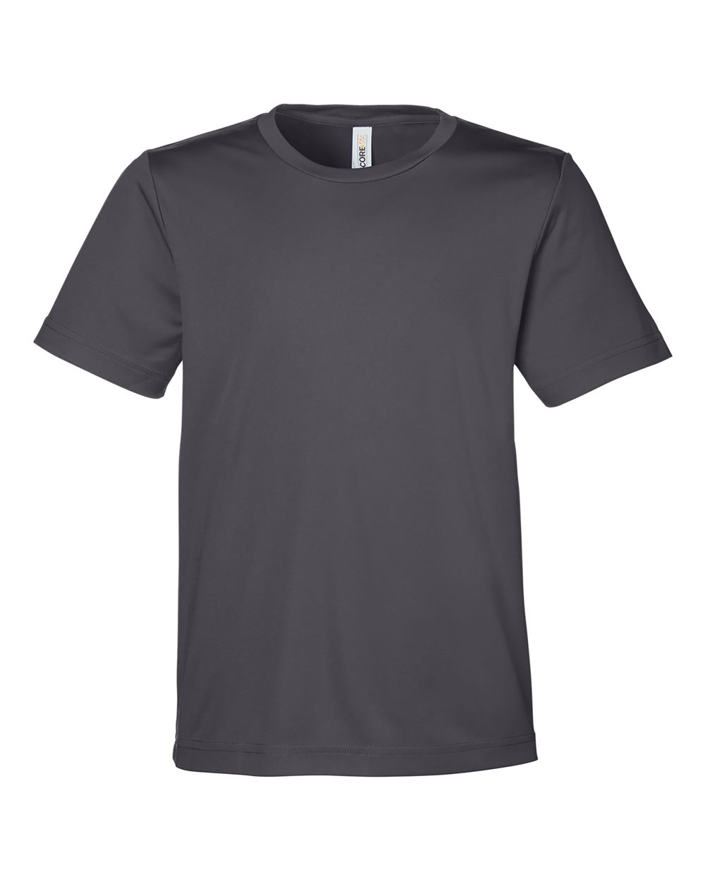 Core365 Youth Capital Performance T-Shirt - CE10Y Carbon