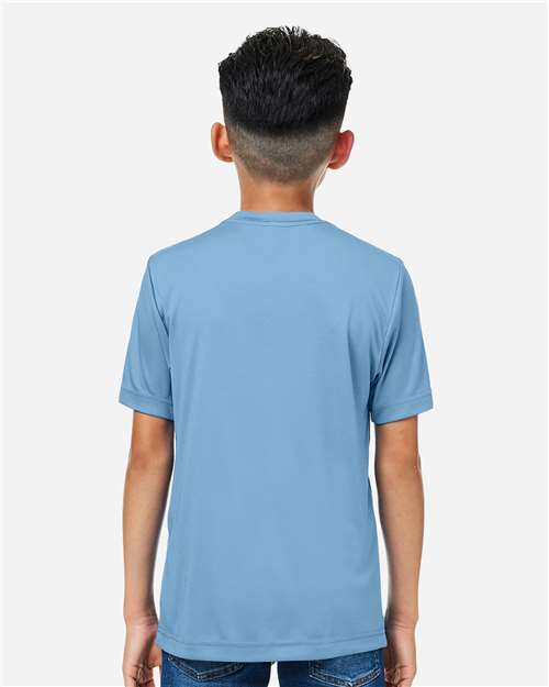 Core365 Youth Capital Performance T-Shirt - CE10Y Columbia Blue