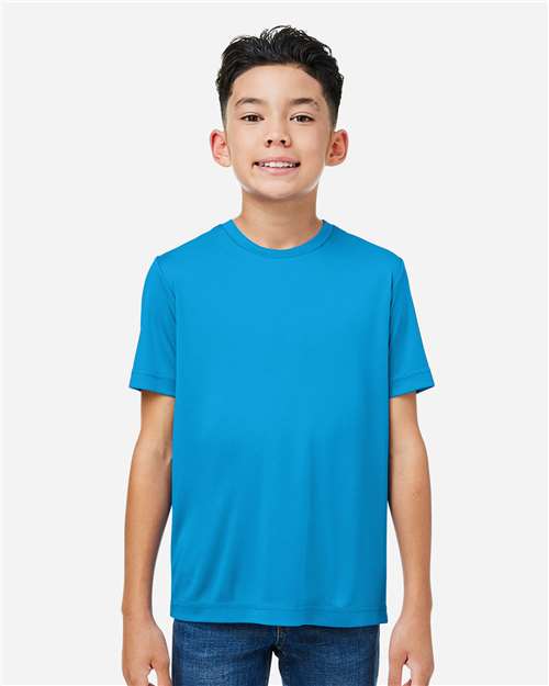 Core365 Youth Capital Performance T-Shirt - CE10Y Electric Blue