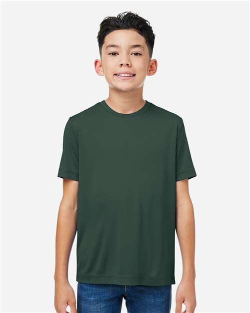 Core365 Youth Capital Performance T-Shirt - CE10Y Forest