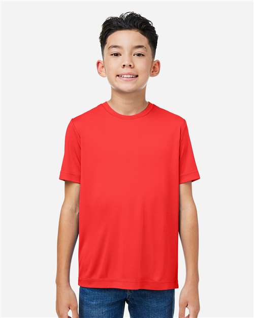 Core365 Youth Capital Performance T-Shirt - CE10Y Marina Red