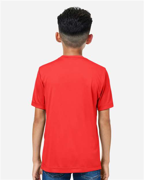 Core365 Youth Capital Performance T-Shirt - CE10Y Marina Red