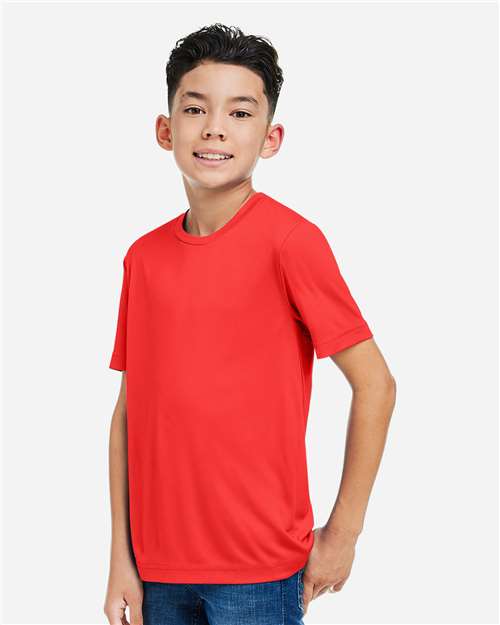 Core365 Youth Capital Performance T-Shirt - CE10Y Marina Red