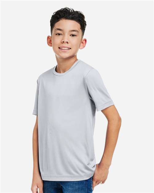 Core365 Youth Capital Performance T-Shirt - CE10Y Platinum