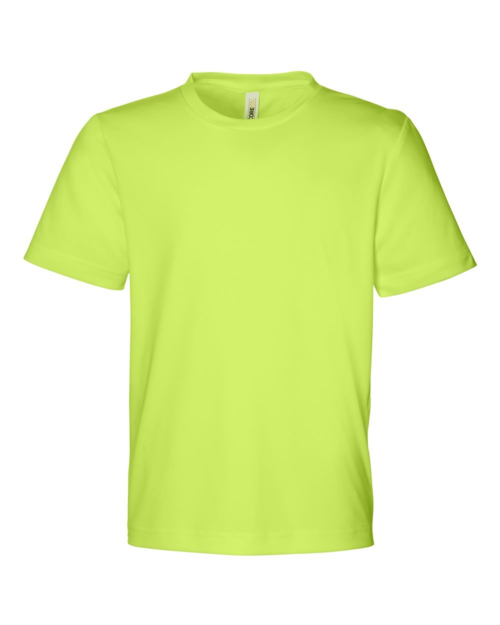 Core365 Youth Capital Performance T-Shirt - CE10Y Safety Yellow