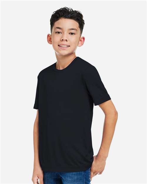Core365 Youth Capital Performance T-Shirt - CE10Y Black