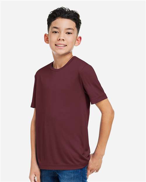 Core365 Youth Capital Performance T-Shirt - CE10Y Burgundy