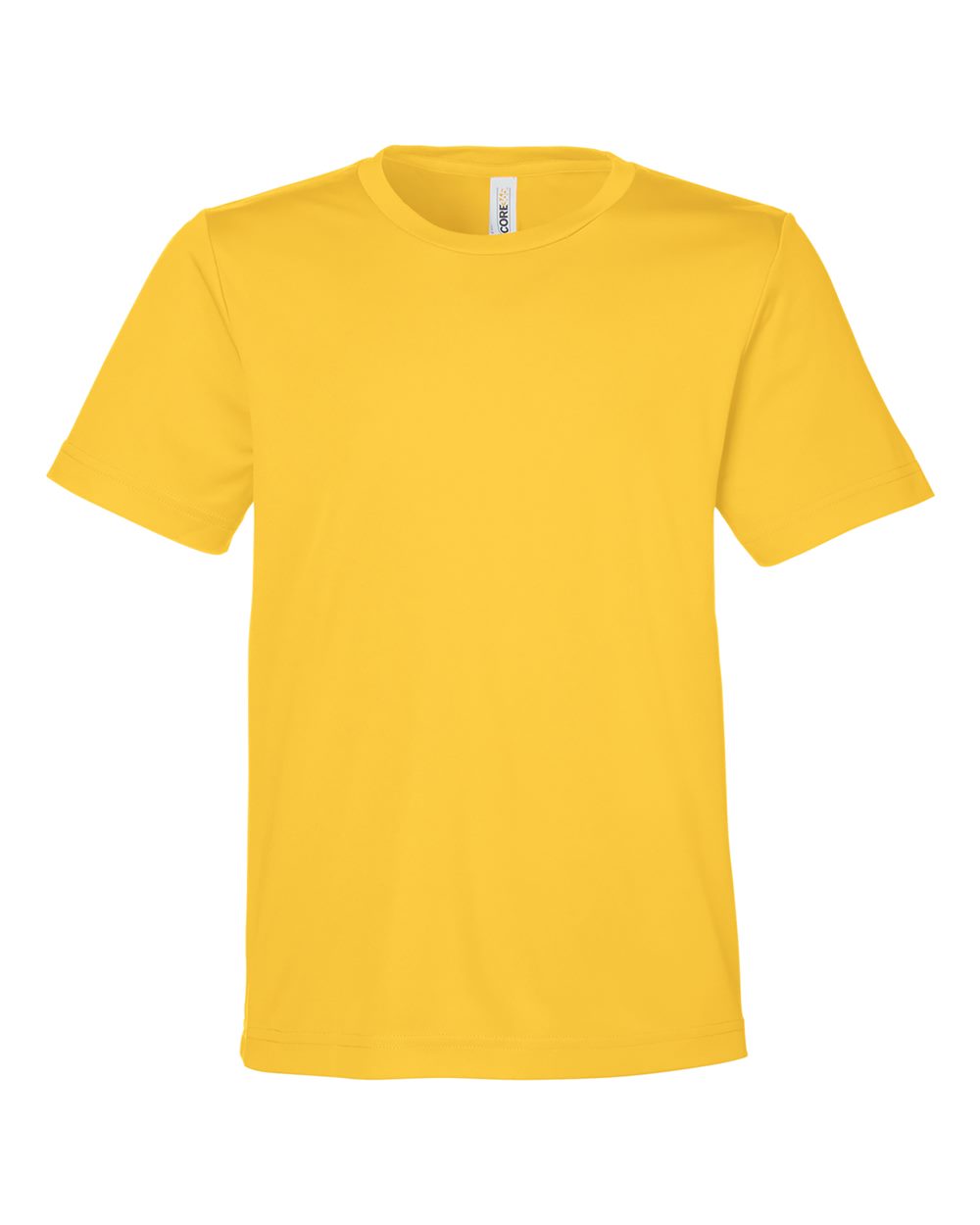 Core365 Youth Capital Performance T-Shirt - CE10Y Campus Gold