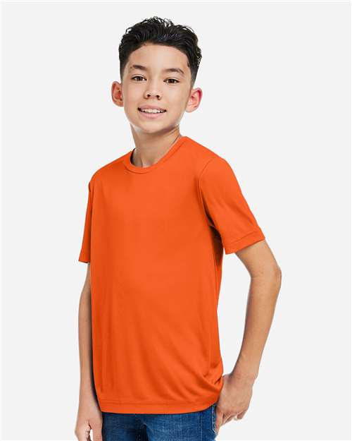 Core365 Youth Capital Performance T-Shirt - CE10Y Campus Orange