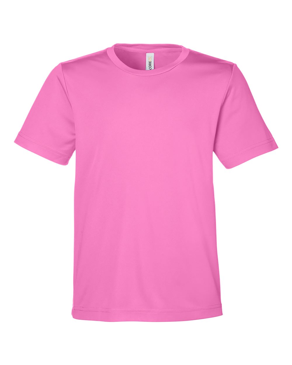 Core365 Youth Capital Performance T-Shirt - CE10Y Charity Pink