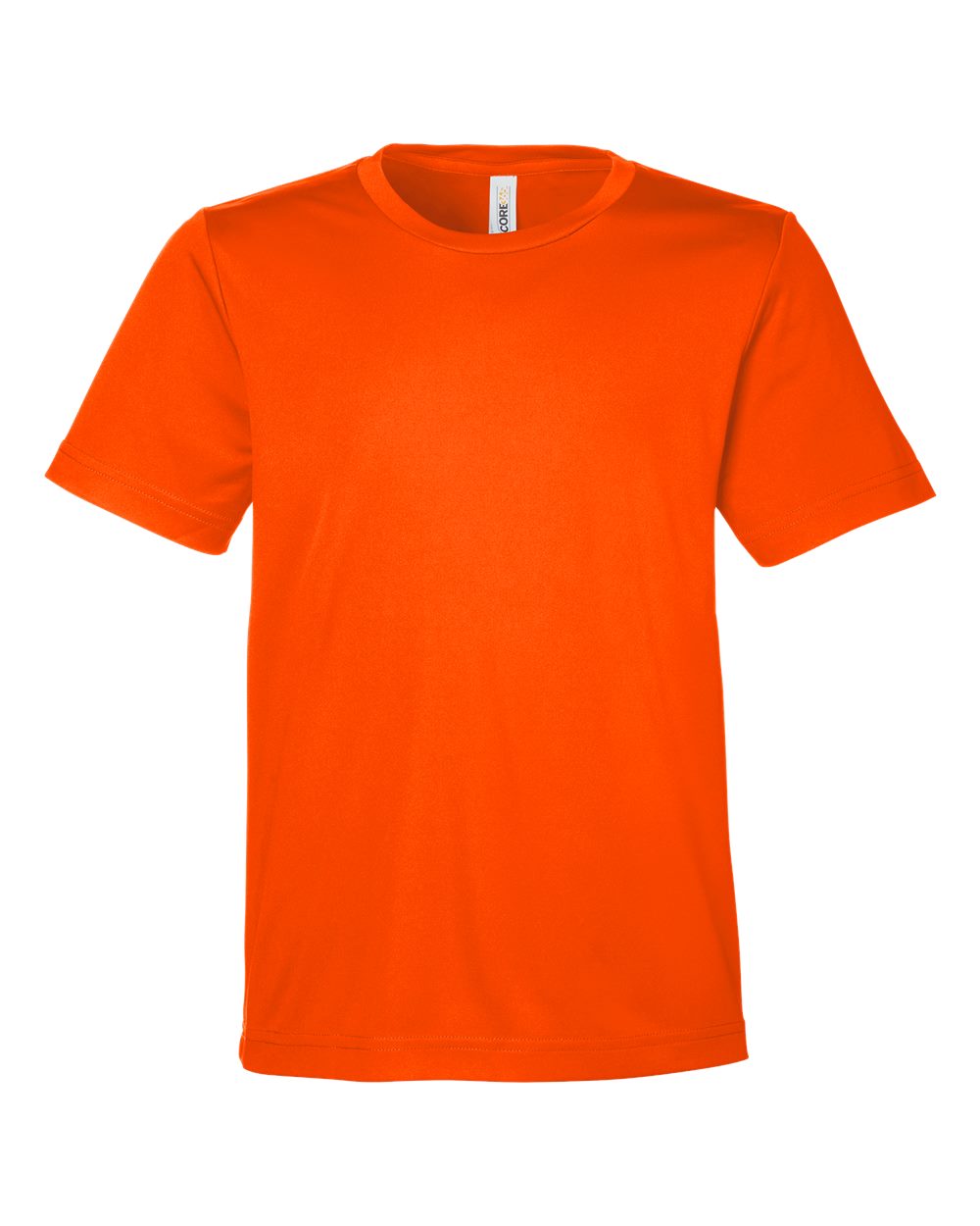 Core365 Youth Capital Performance T-Shirt - CE10Y Safety Orange