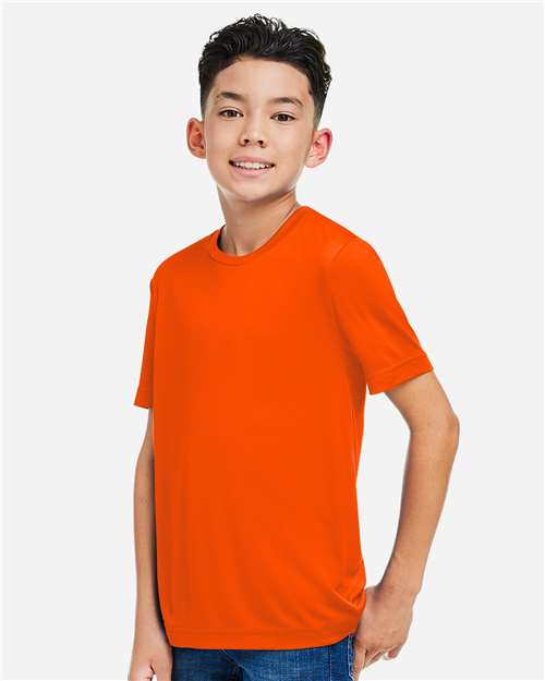 Core365 Youth Capital Performance T-Shirt - CE10Y Safety Orange