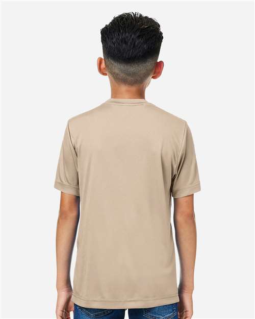 Core365 Youth Capital Performance T-Shirt - CE10Y Stone