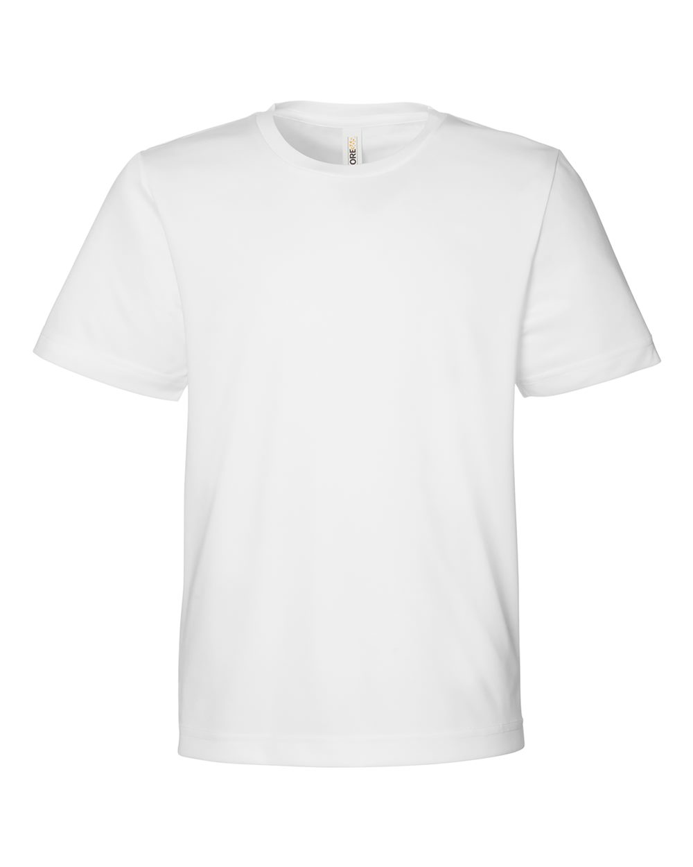 Core365 Youth Capital Performance T-Shirt - CE10Y White