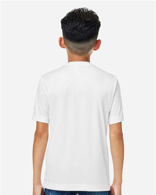 Core365 Youth Capital Performance T-Shirt - CE10Y White