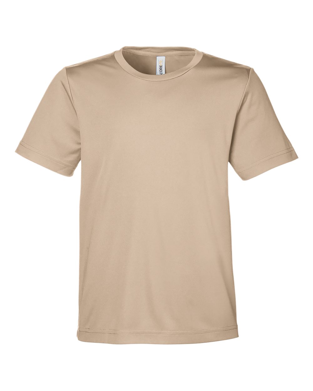 Core365 Youth Capital Performance T-Shirt - CE10Y Stone