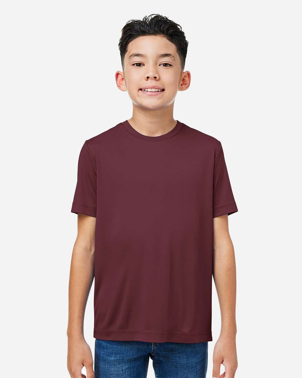 Core365 Youth Capital Performance T-Shirt - CE10Y Burgundy