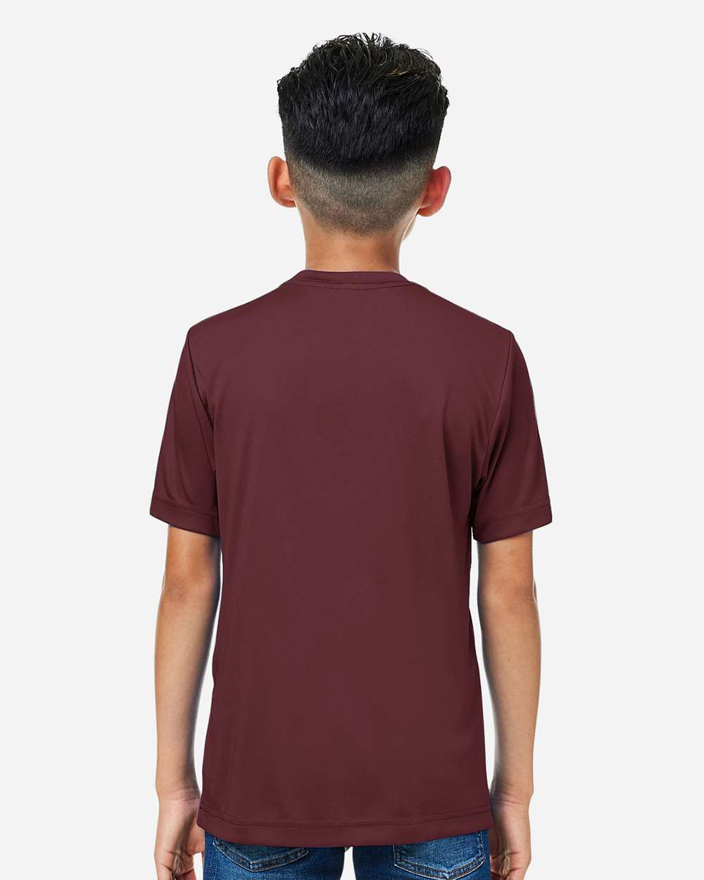 Core365 Youth Capital Performance T-Shirt - CE10Y Burgundy
