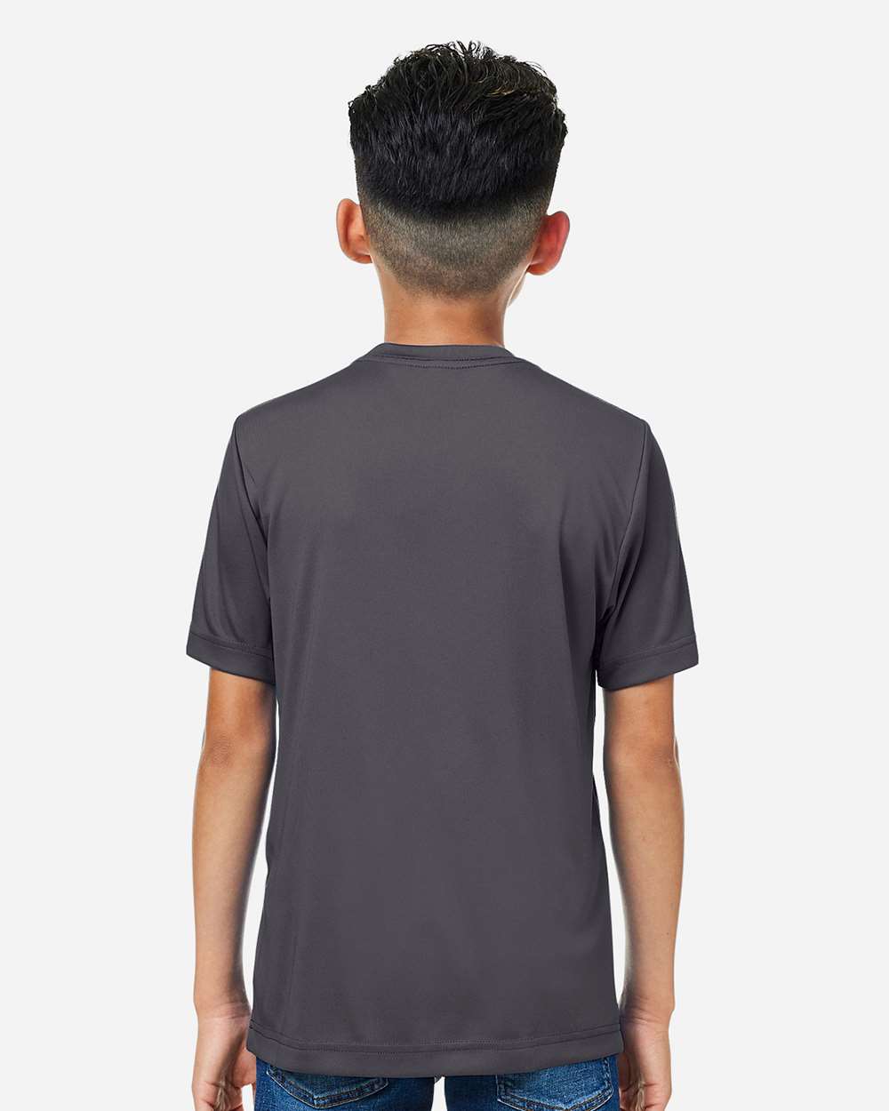 Core365 Youth Capital Performance T-Shirt - CE10Y Carbon