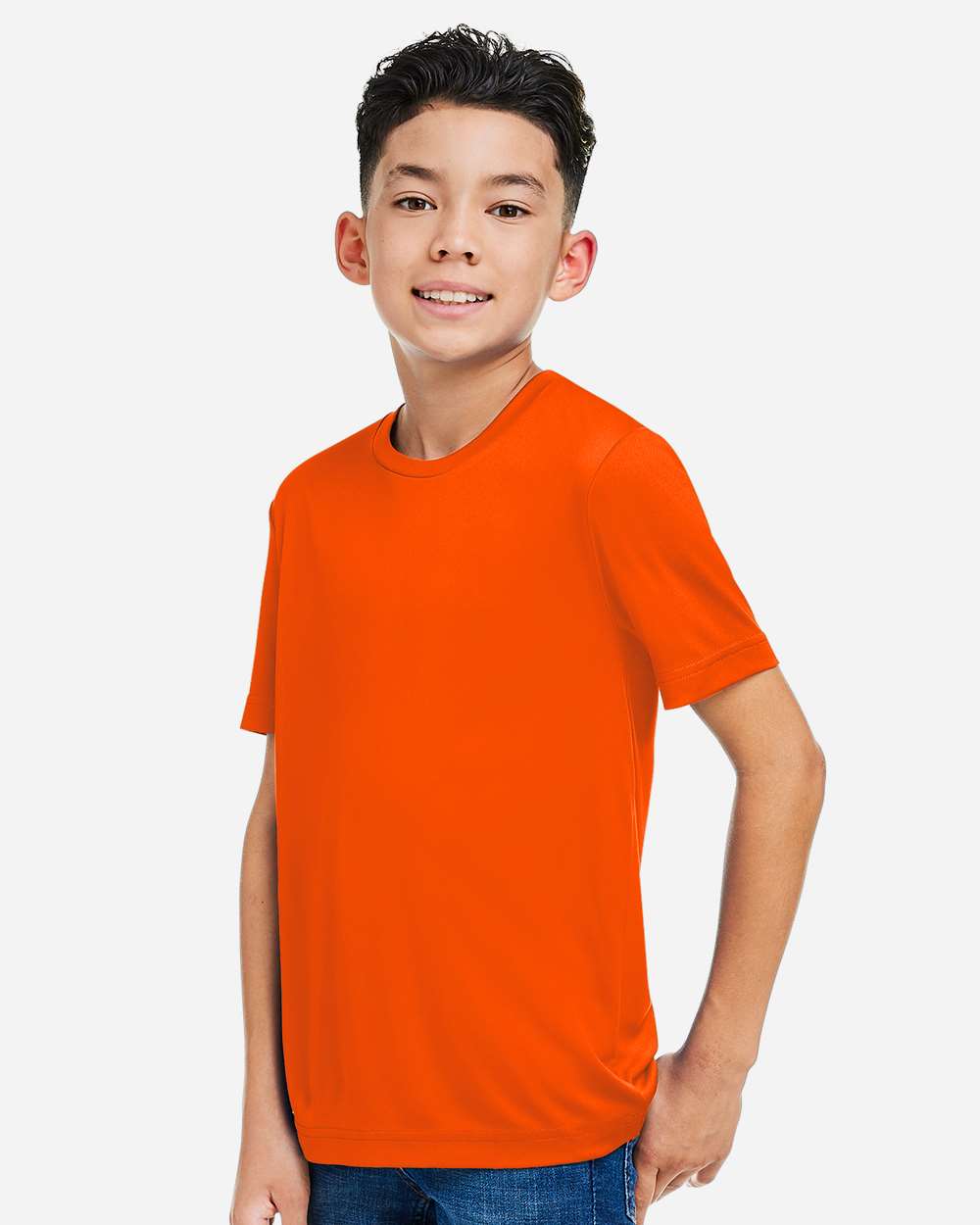 Core365 Youth Capital Performance T-Shirt - CE10Y Safety Orange