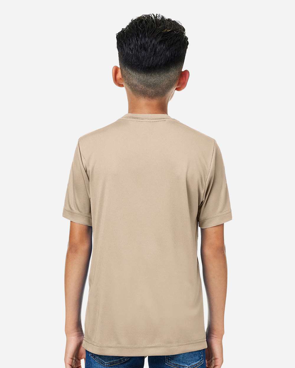 Core365 Youth Capital Performance T-Shirt - CE10Y Stone