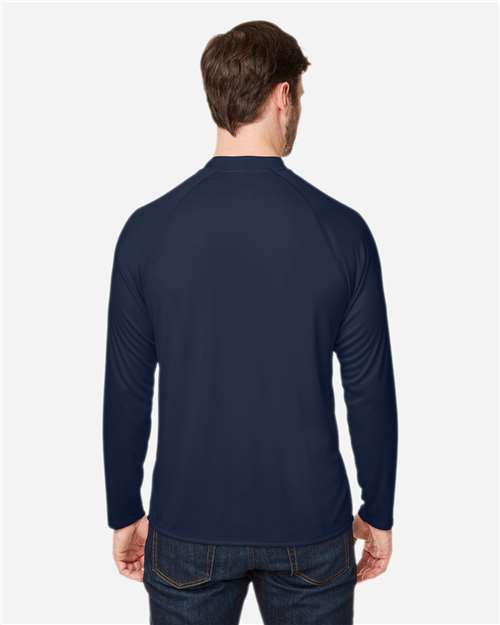 Core365 Unisex Ultra UVP™ Marina Raglan Long Sleeve T-Shirt - CE110 Classic Navy