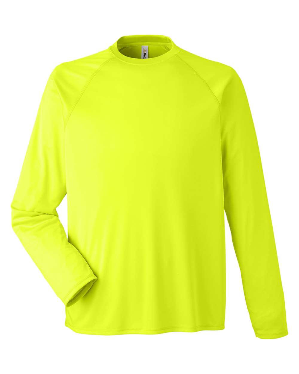 Core365 Unisex Ultra UVP™ Marina Raglan Long Sleeve T-Shirt - CE110 Safety Yellow