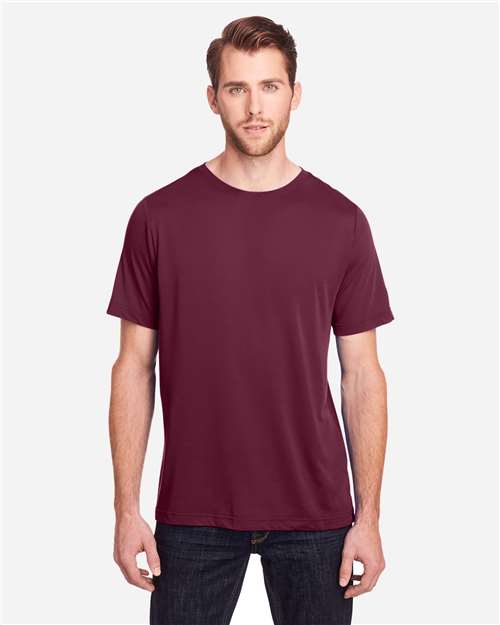 Core365 Unisex Fusion ChromaSoft™ Performance T-Shirt - CE111 Burgundy