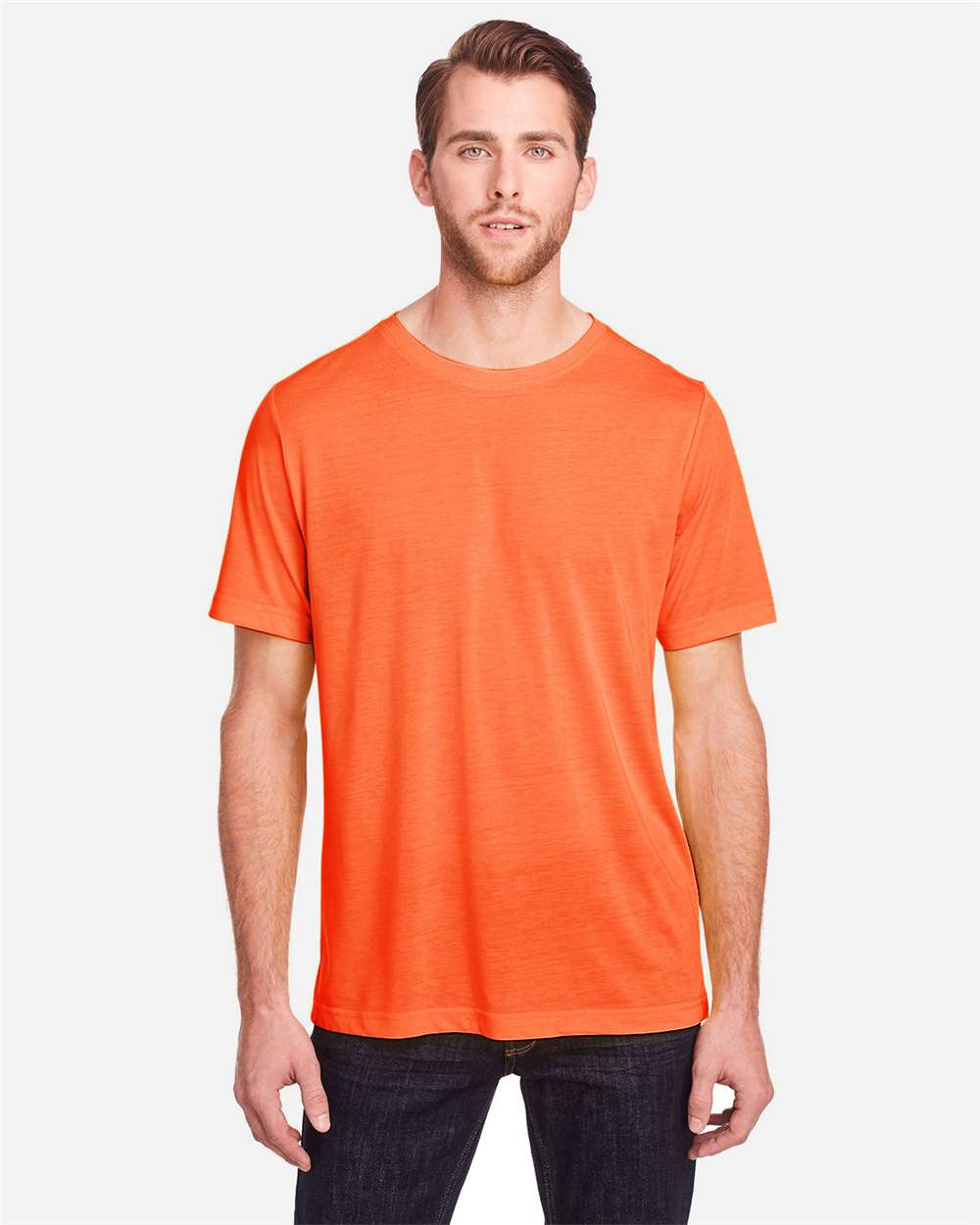 Core365 Unisex Fusion ChromaSoft™ Performance T-Shirt - CE111 Campus Orange