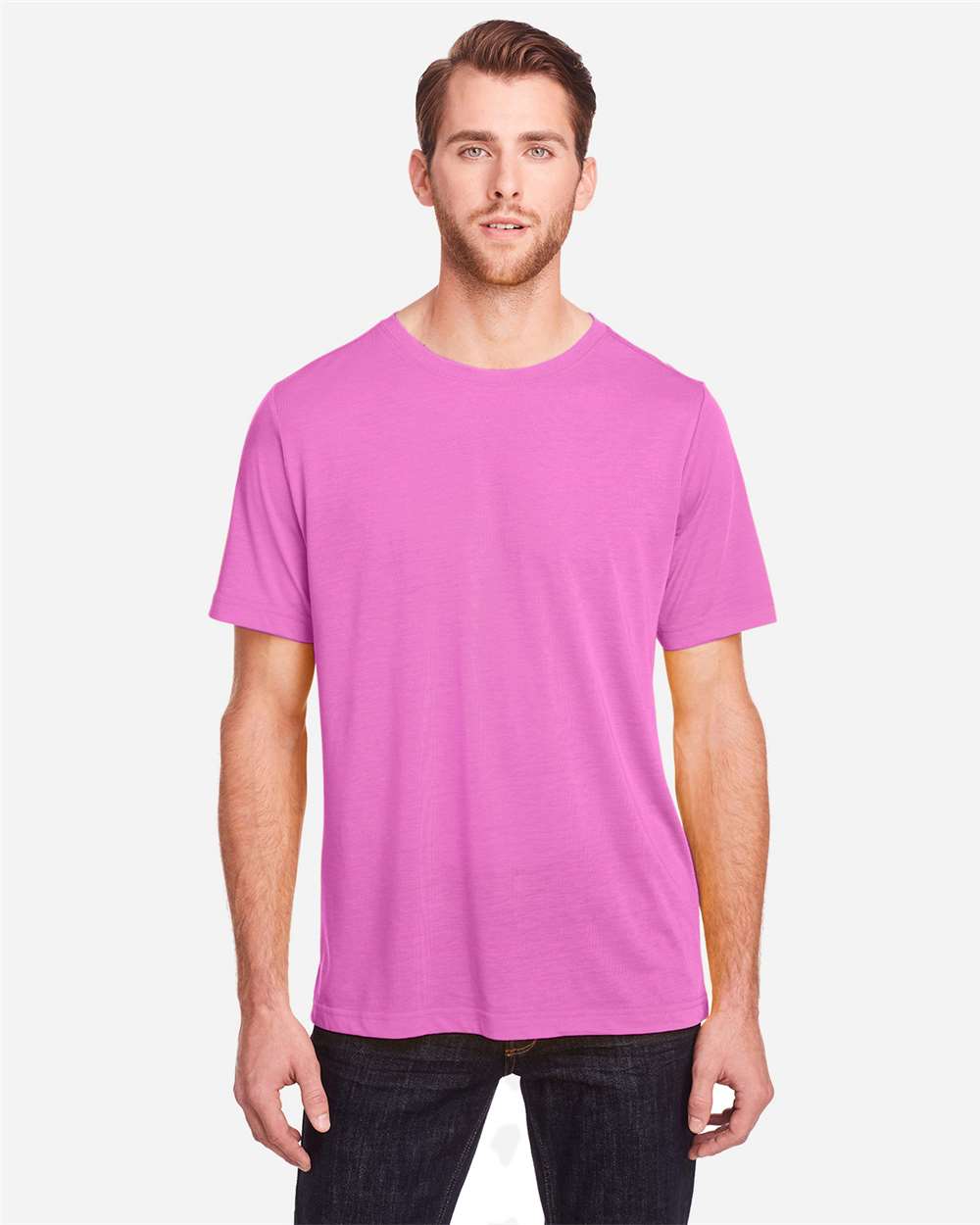 Core365 Unisex Fusion ChromaSoft™ Performance T-Shirt - CE111 Charity Pink