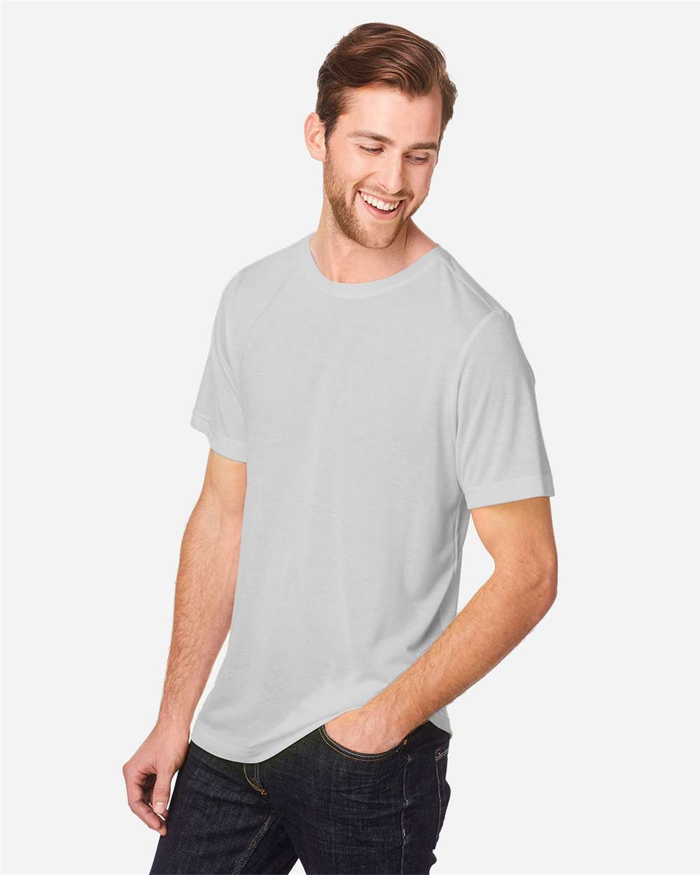 Core365 Unisex Fusion ChromaSoft™ Performance T-Shirt - CE111 Platinum