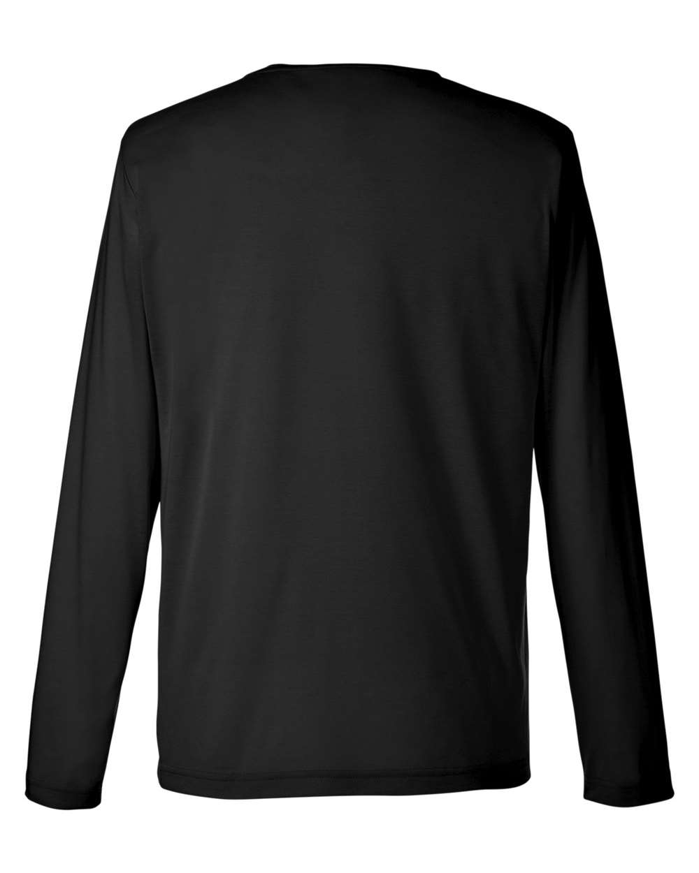 Core365 Unisex Fusion ChromaSoft™ Performance Long Sleeve T-Shirt - CE111L Black