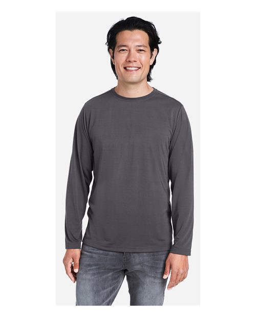 Core365 Unisex Fusion ChromaSoft™ Performance Long Sleeve T-Shirt - CE111L Carbon