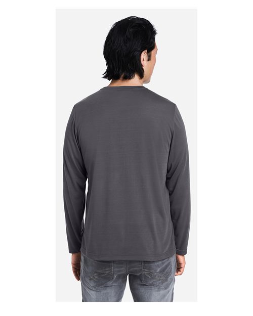 Core365 Unisex Fusion ChromaSoft™ Performance Long Sleeve T-Shirt - CE111L Carbon