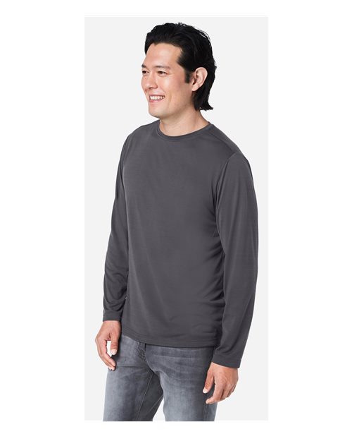 Core365 Unisex Fusion ChromaSoft™ Performance Long Sleeve T-Shirt - CE111L Carbon