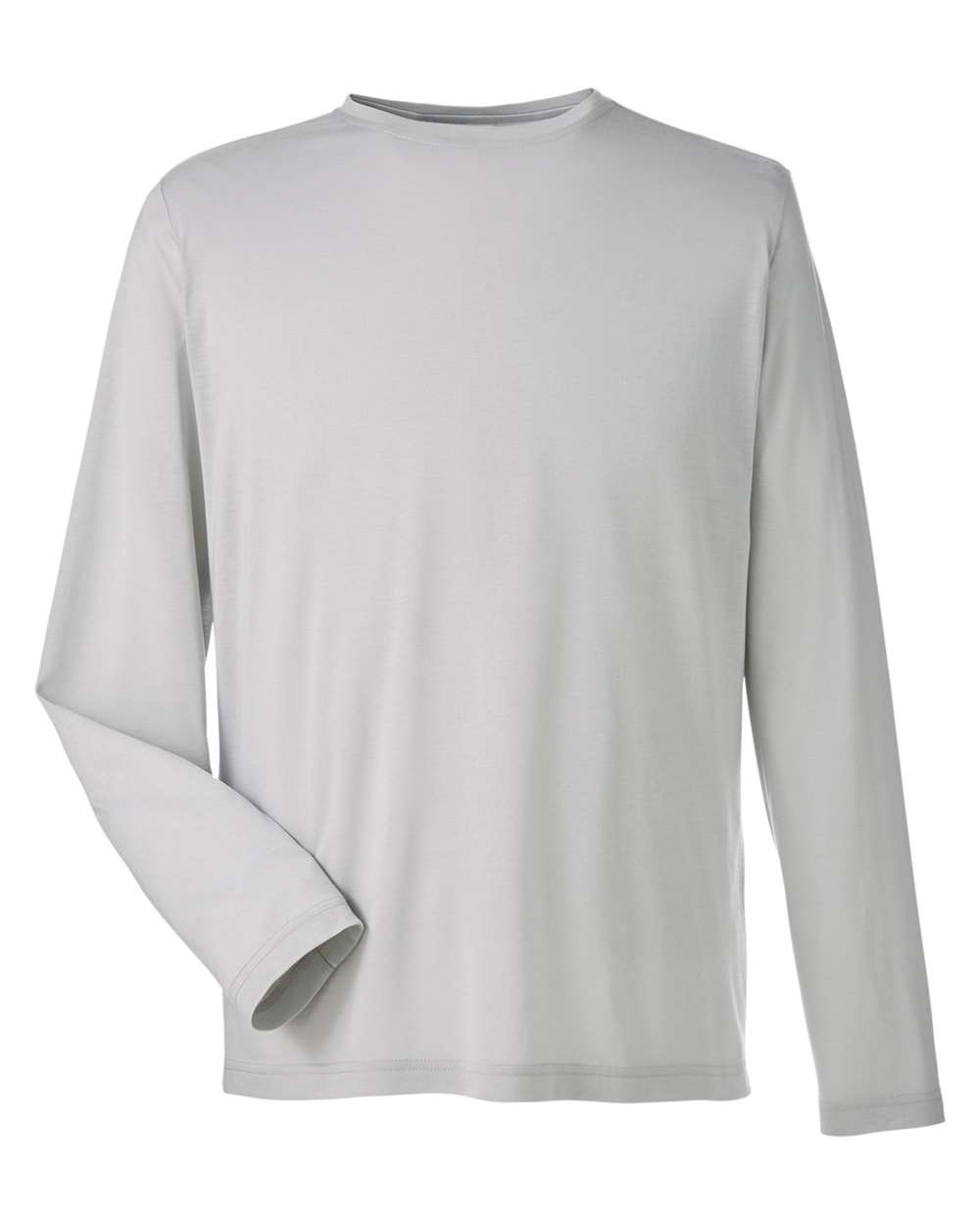 Core365 Unisex Fusion ChromaSoft™ Performance Long Sleeve T-Shirt - CE111L Platinum