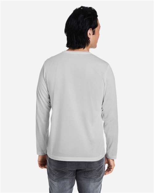 Core365 Unisex Fusion ChromaSoft™ Performance Long Sleeve T-Shirt - CE111L Platinum