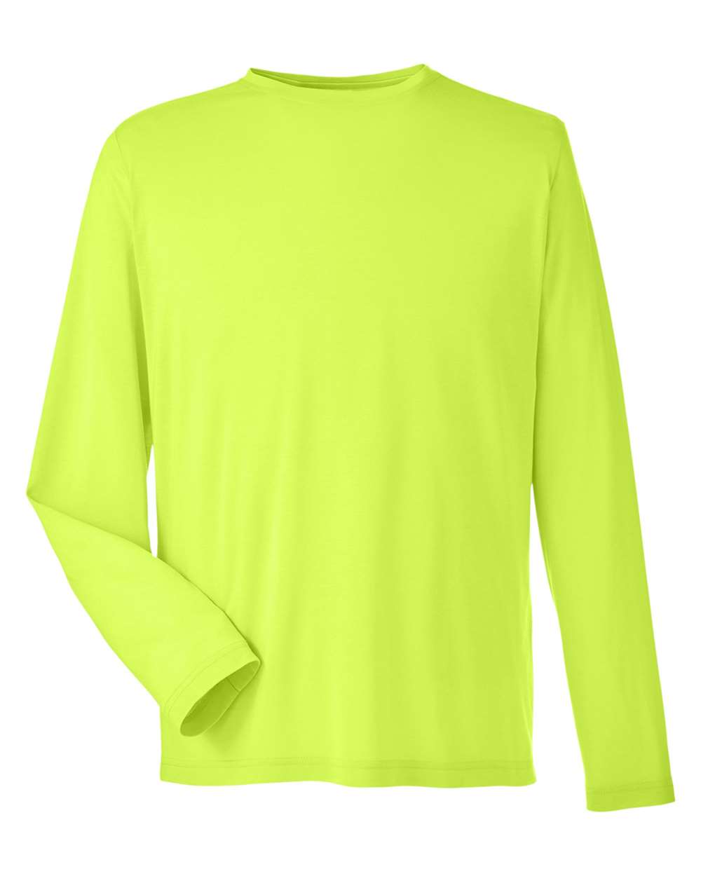 Core365 Unisex Fusion ChromaSoft™ Performance Long Sleeve T-Shirt - CE111L Safety Yellow