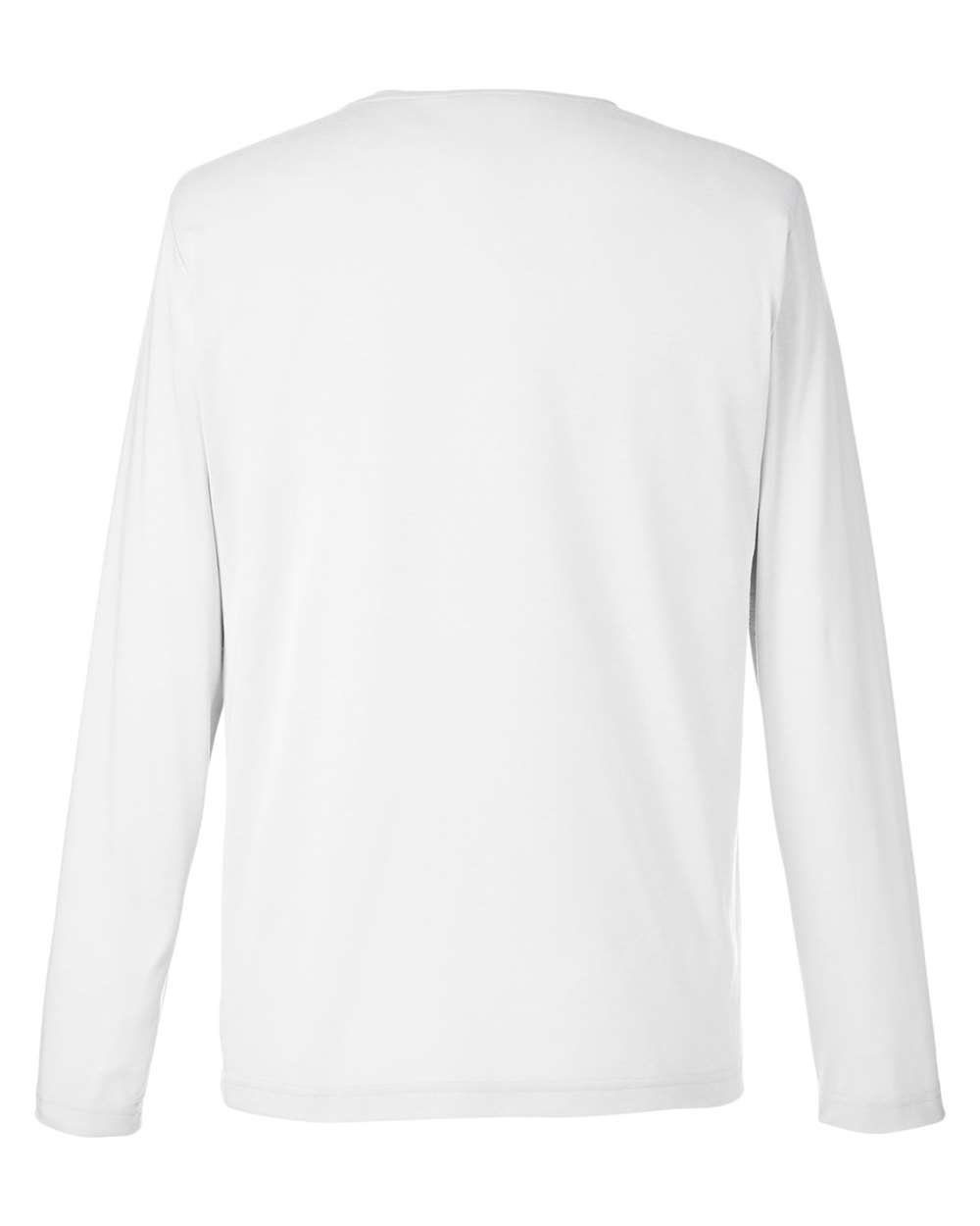 Core365 Unisex Fusion ChromaSoft™ Performance Long Sleeve T-Shirt - CE111L White
