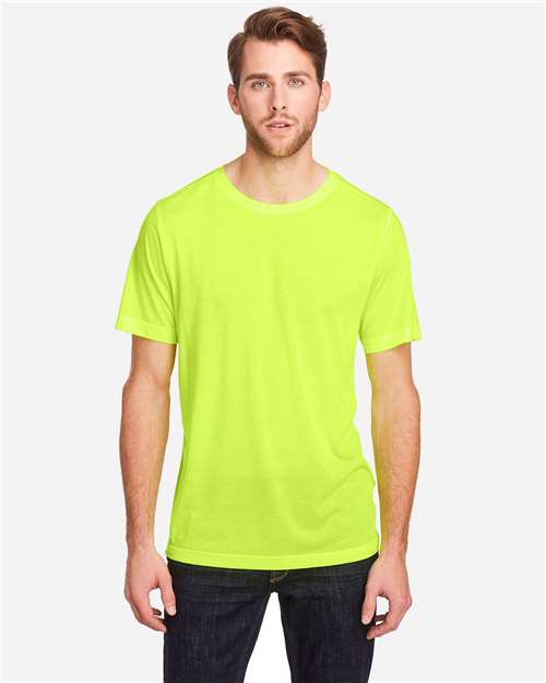 Core365 Unisex Tall Fusion ChromaSoft™ Performance T-Shirt - CE111T Safety Yellow
