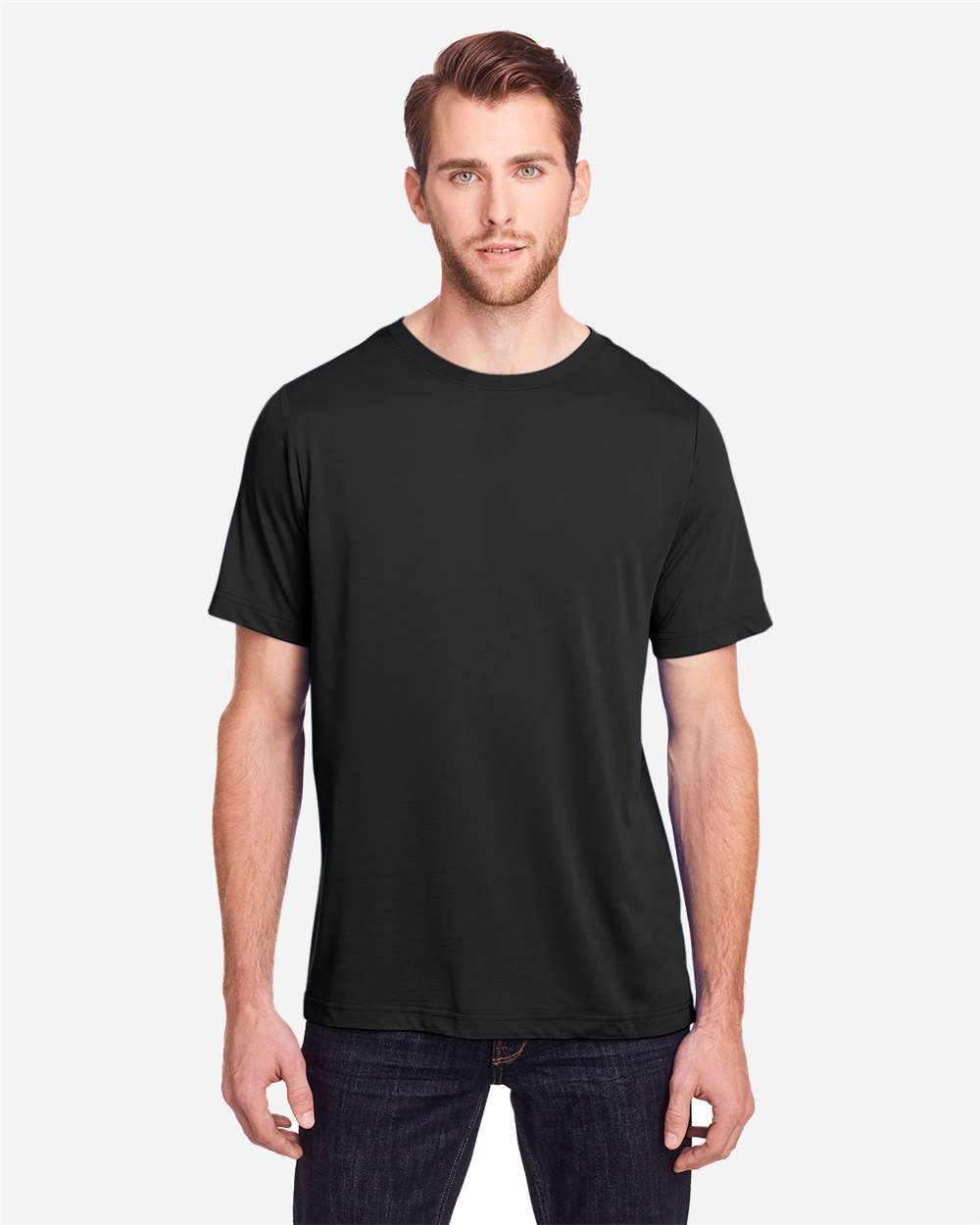 Core365 Unisex Tall Fusion ChromaSoft™ Performance T-Shirt - CE111T Black