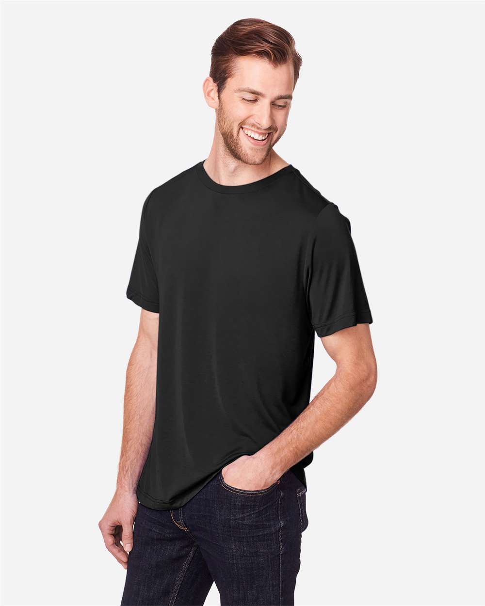Core365 Unisex Tall Fusion ChromaSoft™ Performance T-Shirt - CE111T Black