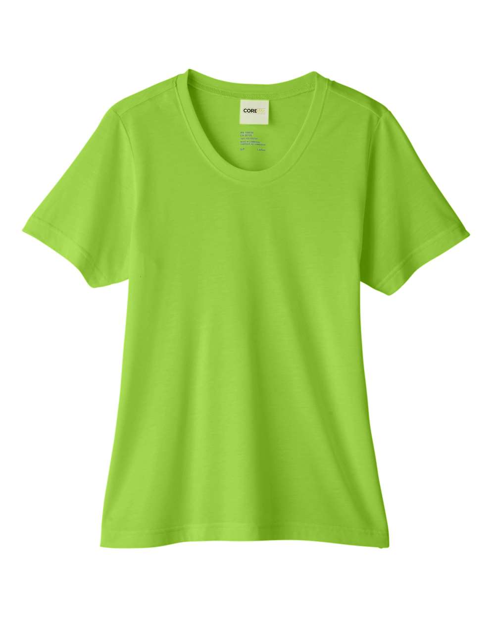 Core365 Women's Fusion ChromaSoft™ Performance T-Shirt - CE111W Acid Green