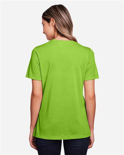 Core365 Women's Fusion ChromaSoft™ Performance T-Shirt - CE111W Acid Green